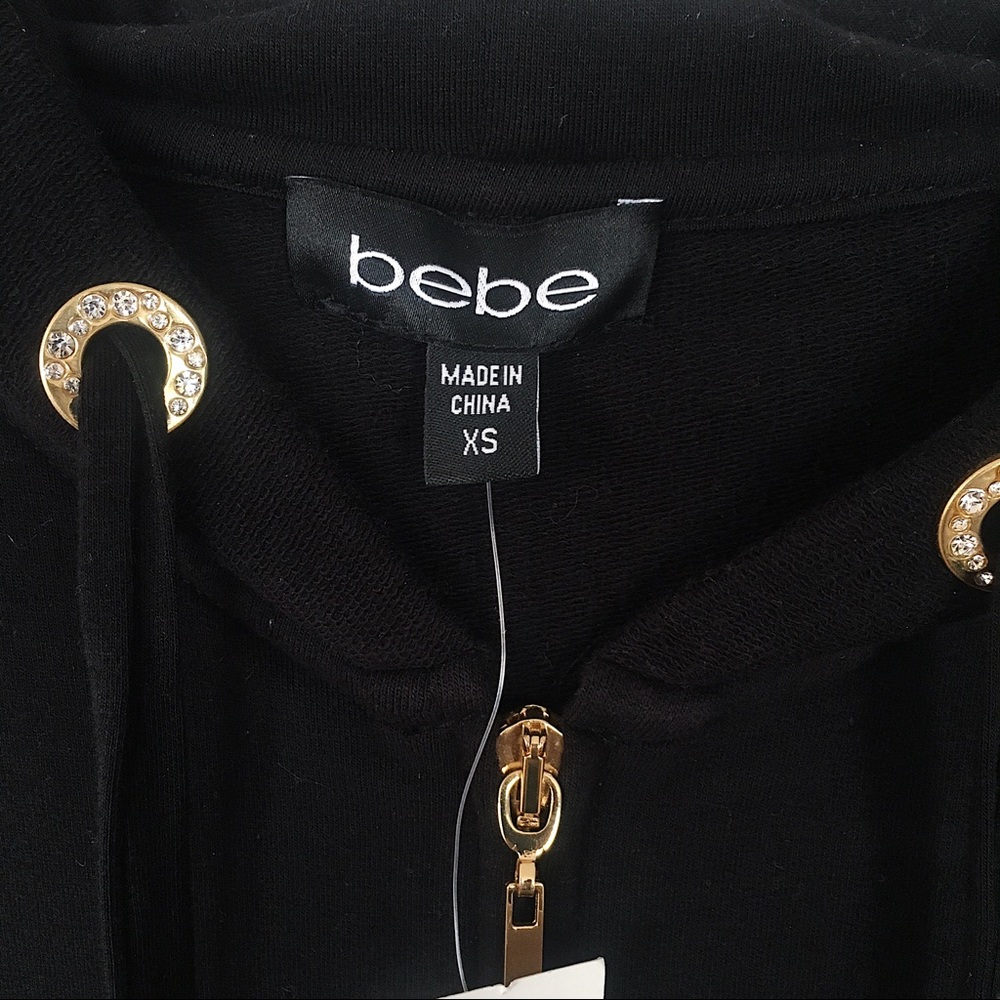 NWT Bebe Romper Zip Up Jumpsuit - Picture 5 of 6